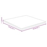 vidaXL Dessus de table 70x70x2 5 cm bambou
