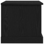 vidaXL Boîte de Rangement Chêne noir 70 x 40 x 28 cm Bois d'ingénierie