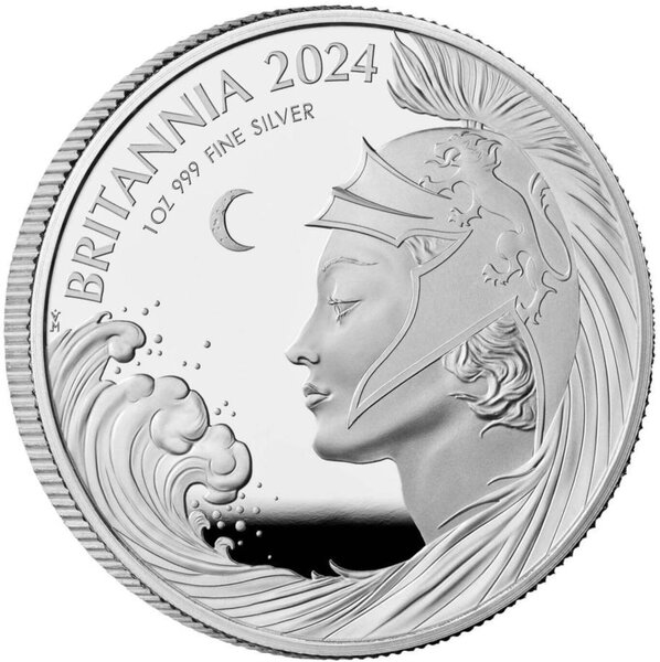Pièce de monnaie en Argent 2 Pounds g 31.1 (1 oz) Millésime 2024 BRITANNIA