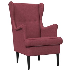 vidaXL Fauteuil Bordeaux Tissu