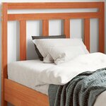 vidaXL Tête de lit cire marron 100 cm bois massif de pin