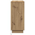 Buffet vidaXL avec LED en chêne artisan  90x32x75 cm  en bois aggloméré