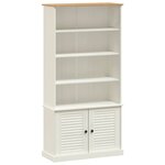 vidaXL Bibliothèque VIGO blanc 85x35x170 cm bois massif de pin