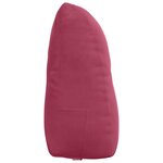 vidaXL Coussin de Dos Bordeaux 60 x 24 x 50 cm Velours