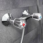 SCHÜTTE Mitigeur de douche à 2 poignées SAVINO chrome