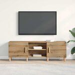 vidaXL Meuble TV chêne artisanal 150 x 30 x 50 cm Bois d'ingénierie