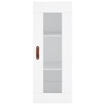 vidaXL Buffet haut Blanc 34 5x34x180 cm Bois d'ingénierie