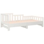 vidaXL Lit coulissant Blanc 2x(90x200) cm Bois de pin massif