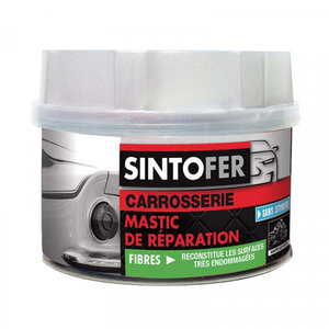 Boîte mastic de réparation fibres carrosserie 750g sinto