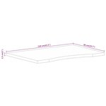 vidaXL Dessus de bureau avec courbe 110x50x2 5 cm manguier massif brut