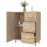 vidaXL Buffet chêne sonoma 69 5x34x90 cm bois d'ingénierie