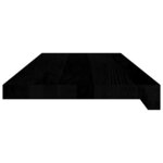 vidaXL Marches d'escalier 4 Pièces marron foncé 70x30x2 cm chêne massif