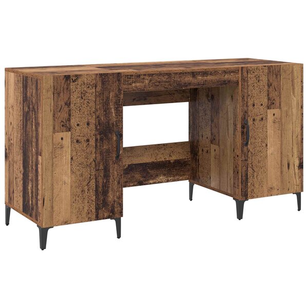 vidaXL Bureau Bois ancien 140 x 50 x 75 cm Bois d'ingénierie