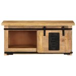 vidaXL Meuble TV 90x35x40 cm Bois massif de manguier
