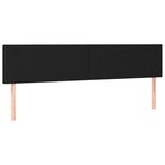 vidaXL Sommier à lattes de lit matelas et LED noir 120x190 cm tissu