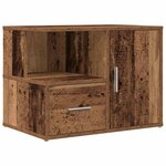 vidaXL Armoire d'angle vieux bois 160x40x45 cm bois d'ingénierie