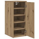 vidaXL Armoire à chaussures chêne artisanal bois d'ingénierie