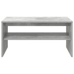 vidaXL Table basse Gris béton 80 x 50 x 40 cm Bois d'ingénierie