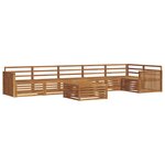 vidaXL Ensemble de canapés d'extérieur 7 pc Naturel