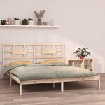 Vidaxl cadre de lit bois massif 160x200 cm
