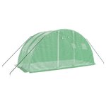 vidaXL Serre avec cadre en acier vert 8 m² 4x2x2 m