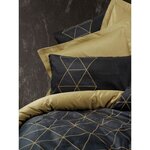 Parure de lit - housse de couette 220 x 240 + 2 taies d'oreiller 60 x 60 coton renforcé - Noir