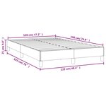 vidaXL Cadre de lit vert foncé 120x190 cm velours