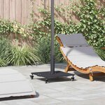 vidaXL Socles de parasol d'extérieur Gris foncé 45 x 45 x 31.5 cm