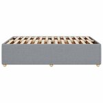 vidaXL Cadre de lit sans matelas gris clair 120x200 cm tissu