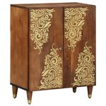 vidaXL Buffet Marron 60 x 33.5 x 75 cm Bois de manguier massif
