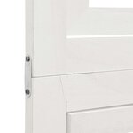 vidaXL Cloison de séparation 6 panneaux blanc bois de paulownia massif