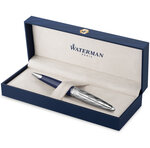 Waterman carène l'essence du bleu stylo bille  bleu  recharge bleue pointe moyenne  coffret cadeau