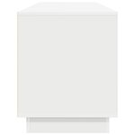 vidaXL Meuble TV avec lumières LED blanc 193 5x41x50 cm