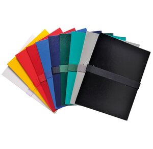 Chem dos ext. Velcro-sans rabat bleu EXACOMPTA