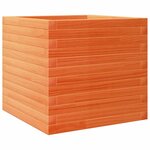 vidaXL Jardinière cire marron 50x50x45 5 cm bois de pin massif