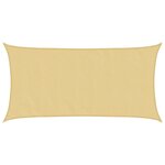 vidaXL Voile d'ombrage sable 6x3 m 100   polyester oxford