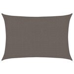 vidaXL Voile d'ombrage 160 g/m² Anthracite 2x2 5 m PEHD