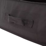 vidaXL Boîte de rangement avec fenêtre transparente 6 Pièces Anthracite