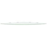 vidaXL Étagères d'angle 2 Pièces et supports chromés Verre Blanc 45x45 cm