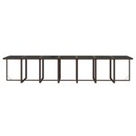 vidaXL Ensemble à manger de jardin coussins 19 Pièces Résine tressée
