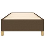 vidaXL Cadre de lit Marron foncé 100x200 cm Tissu