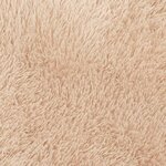 vidaXL Tapis Shaggy à poils longs NAVARRA beige 130x200 cm polyester
