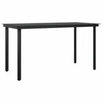 vidaXL Ensemble à manger jardin coussins 5 Pièces gris poly rotin verre