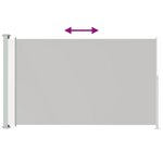 vidaXL Auvent latéral rétractable de patio 200x300 cm Crème