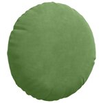 vidaXL Coussins de siège 2 Pièces Vert clair Ø 40 x 13 cm Velours