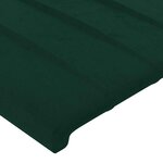 vidaXL Têtes de lit 2 Pièces Vert foncé 72x5x78/88 cm Velours