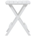 vidaXL Table pliable de jardin 45 5x38 5x50 cm Blanc