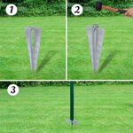 vidaXL Clôture Euro Acier 25 x 1 m Vert