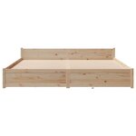 vidaXL Cadre de lit sans matelas 200x200 cm bois massif de pin