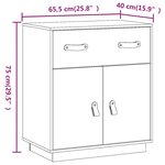 vidaXL Buffet Marron miel 65 5x40x75 cm Bois massif de pin